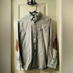 Gap flannel with suede elbow patches
